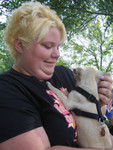 Lindsay with Ken's new puppy